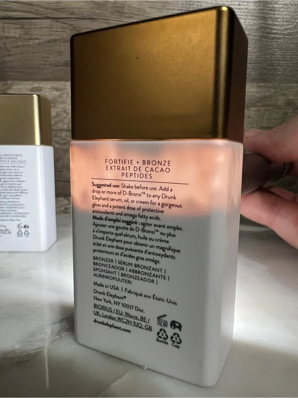 Drunk Elephant highlighter and bronzer drops B-Goldi & D-Bronzi (Set of 2)